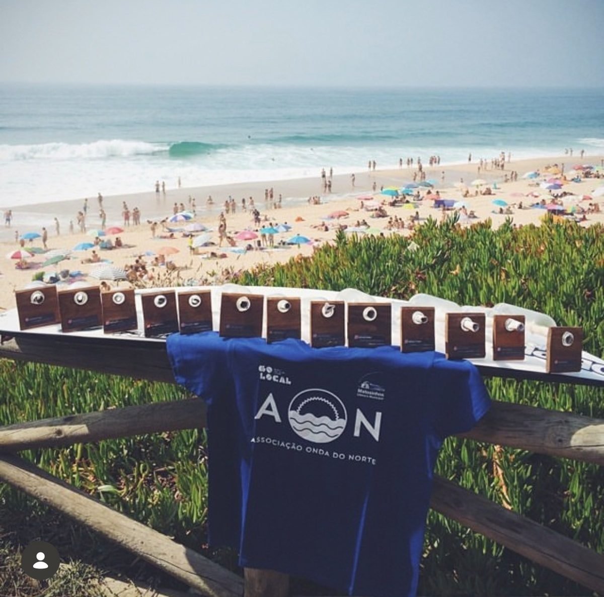 Troféus AON na praia de Matosinhos
